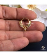 Stella 14 CT Gold Septum Daith Piercing, Natural Diamond, Nose Ring clic... - $268.13 CAD+