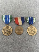 Lot of 3 Vintage Efficiency Honor Fidelity &amp; 1775 Military Achievement Medals EG - £15.81 GBP