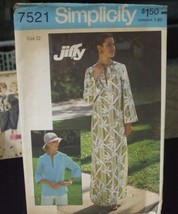 Simplicity 7521 Misses Jiffy Caftan or Top Pattern - Size 12 Bust 34 Waist 26.5 - $18.63