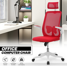 Red Ergonomic Executive Mesh Office Computer High Back Task Chair Swivel... - £151.51 GBP