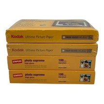 KODAK Ultima Picture Paper High Gloss 2X , Staples High Gloss 2X 4&quot;x6&quot; P... - $36.63