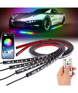 RGB LED Strip Under Car Tube Underglow Underbody System Neon Light Kit R... - £45.33 GBP