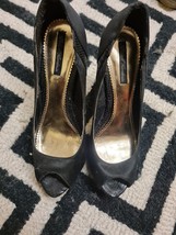 Dorothy Perkins Black Glitters Heels For Women Size 6uk - £21.23 GBP