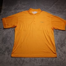 Columbia Sportswear PFG Fishing Polo Adult XL Orange Lightweight Casual Mens - £17.81 GBP
