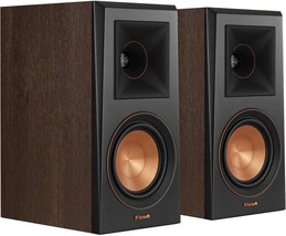 Pair Of Walnut-Colored Klipsch Rp-500M Reference Premiere Bookshelf Spea... - £285.12 GBP