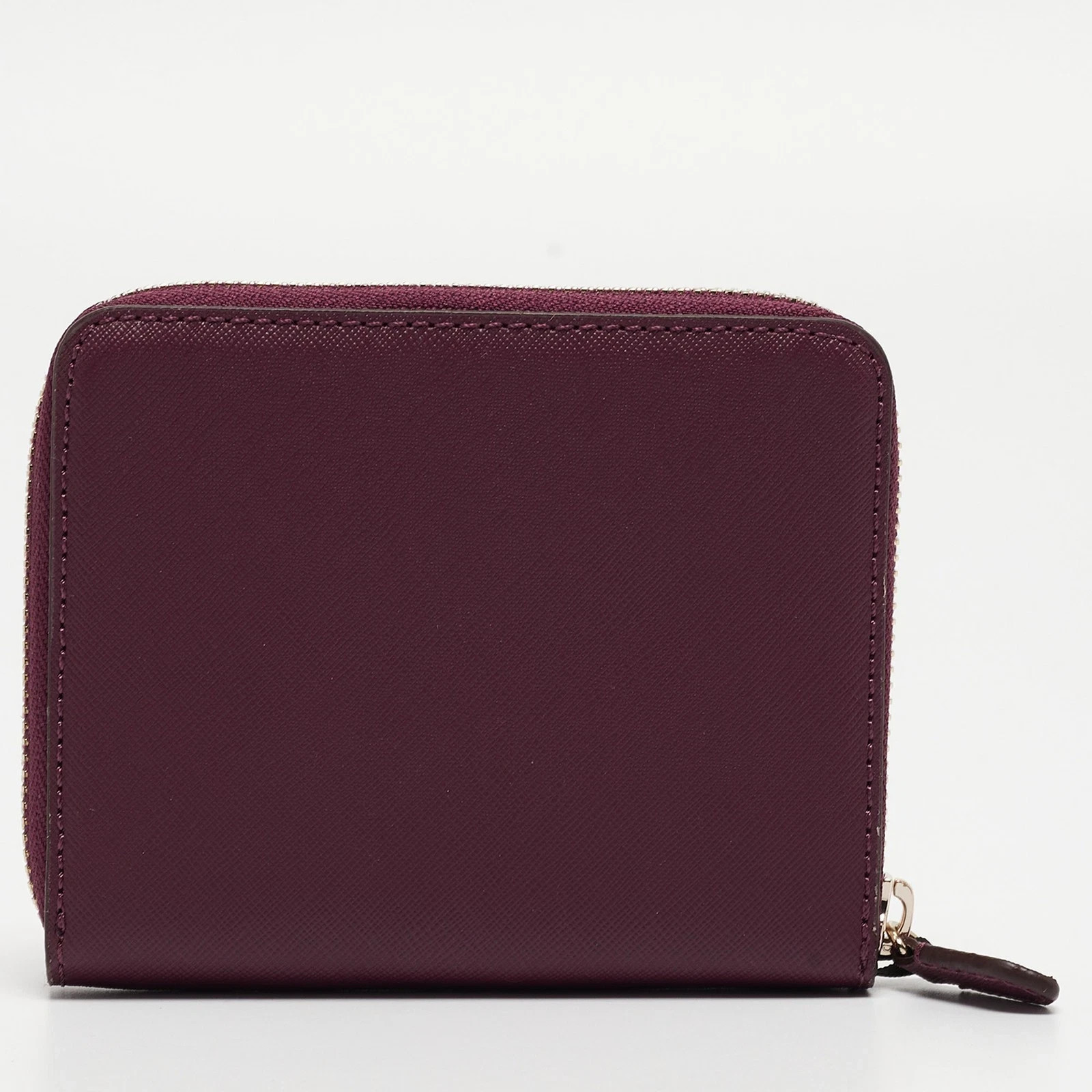 DKNY Burgundy Leather Vela Zip Around Wallet - EUC Item image 4