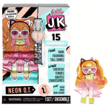 L.O.L. Surprise! J.K. Neon QT Mini Fashion Doll with 15 Surprises - £16.50 GBP