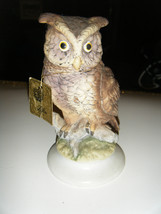 Vintage Lefton Owl on Branch Figurine KW866 - £19.81 GBP