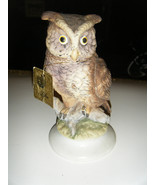 Vintage Lefton Owl on Branch Figurine KW866 - £20.09 GBP