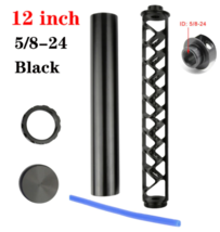 12&quot; inches 1/2-28 5/8-24 Single Core Black Aluminum Tube Car Fuel Filter  - $125.00