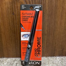 REVLON SO FIERCE Chrome Ink Liquid PEN EYELINER 901 Gunmetal 0.03oz eye ... - $8.21 CAD