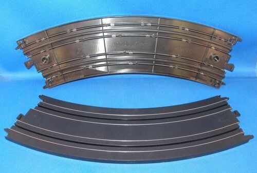 2pc TYCO Mattel HO Slot Car 1/8r 15" Curve Track makes 6-Laner or Faster Layout! - $16.99