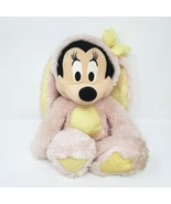 14&quot; DISNEY STORE MINNIE MOUSE EASTER BUNNY PINK STUFFED ANIMAL PLUSH TOY... - £23.94 GBP
