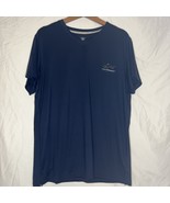 Greg Norman T Shirt Mens Size XL Blue Casual Short Sleeve V Neck Spell O... - $229.04 MXN