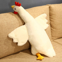 Cute Stuffed Pillow Chicken Plush Cushion Soft Toy Animal Plush Doll Pil... - £14.13 GBP