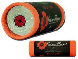 2004 Uncirculated Poppy Quarter ROLL- $10. Spy Roll - Mint Wrap - £23.93 GBP