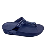 FitFlop Pietra Flip Flop Sandal Shoe Size 9 Womens Black Wedge Y2K Fairy... - $49.39