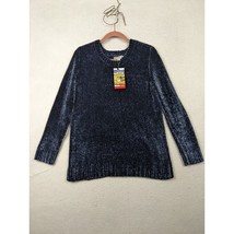 Orvis Womens Chenille Sweater Size M Easy Relaxed Fit Hi-Low Hem Wide Ri... - $22.68