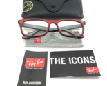 Ray-Ban Eyeglasses Frames RB7209-F 8212 Black Red Gray Asian Fit 55-20-145 - $108.89
