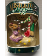 Mistletoe Magic Girl Mouse Dream Sweets Paradise Christmas Ornament - $13.44 CAD