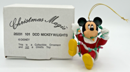 Vintage Disney Christmas Magic Mickey with Lights Ornament SKU U192 - £12.06 GBP