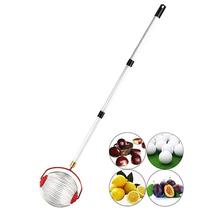Nut Gatherer Rolling Fruit Collector With Telescopic Handle For Golf Bal... - £41.67 GBP