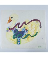 DeDe Yellow Duck Hand Painted Needlepoint Canvas 18 Count, Butterfly 14.... - $27.00