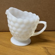 1950s Anchor Hocking Creamer White Milk Glass Bubble - $10.00