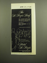 1960 Hotel St. Regis Advertisement - The St. Regis Roof - $14.99