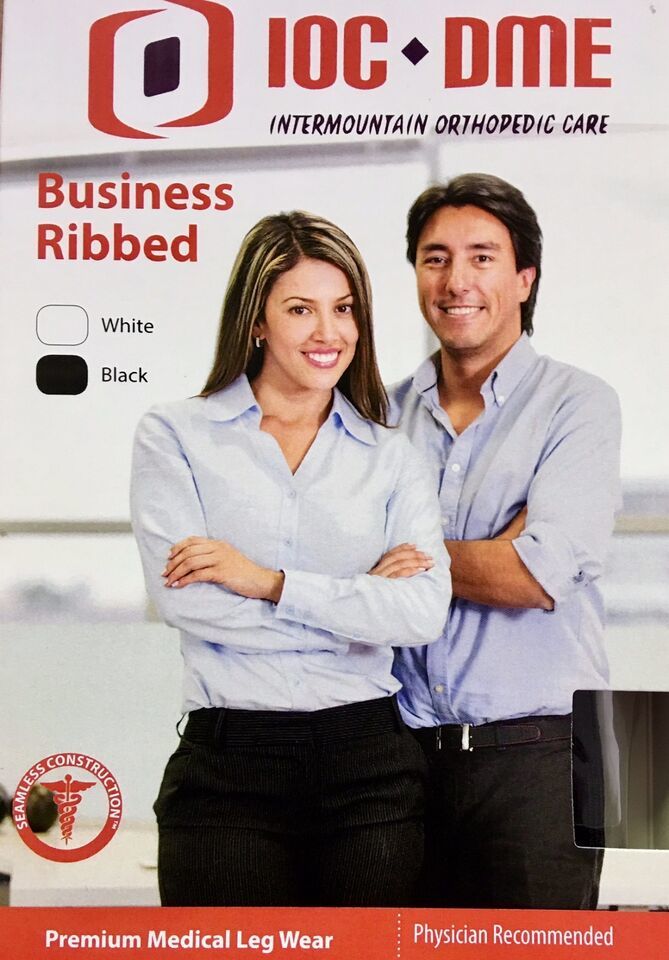 Compression Business Ribbed Dress Socks - Unisex 15-20 20-30 mmHg VARIETY - $12.56