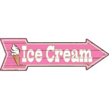Ice Cream Novelty Metal Arrow Sign - $11.98