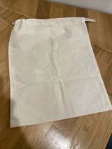Tory Burch Logo Drawstring Canvas Dust Bag for Shoes Belt Handbags 12.5″x14.” - £10.17 GBP