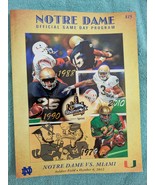 2012 Notre Dame vs Miami FB Game Day Program Shamrock Series Soldier Fie... - $18.17 CAD