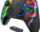 Black Easysmx Wireless Pc Gaming Controller, Dual-Vibration, And Android. - £38.49 GBP