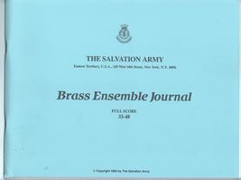 The Salvation Army - Brass Ensemble Journal Full Score 33-48 - £34.59 GBP