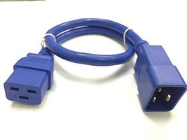 RiteAV - Heavy Duty Extension Power Cord, C19 TO C20, 12AWG, 20 AMPS, 250V (Blue - $18.89