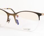 MyDot LEIPZIG-1 Brun-Or Unique Pur TITANE Lunettes De Vue 52-20-137mm Japon - $163.60 CAD