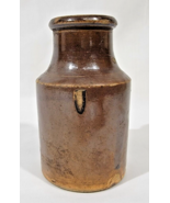 Antique Ink Pot Stoneware Bottle Aprox 4.5&quot; Tall 2.6&quot; Diameter - $36.63