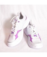 Curves for Women&#39;s Walking Shoes White w/ Purple Trim Size 7.5 - $36.02 CAD