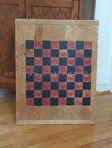 vintage/antique Large Old Wood Cutting Board Checker Game Board Chess Aafa Prim - £218.96 GBP