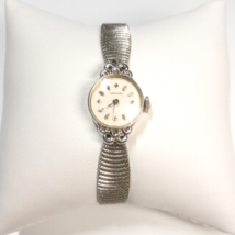 Longines Wittnauer Swiss Watch Kestenmade Mesh Stretch Band Silver 17 Je... - $145.10