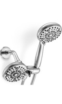 HOMELODY Shower Head with Handheld Dual Rainfall Shower Combo - CHROME - £31.06 GBP