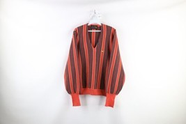 Vtg 70s Jack Nicklaus Kosugi Mens Large Striped Wool Blend Knit Sweater Japan - £78.41 GBP