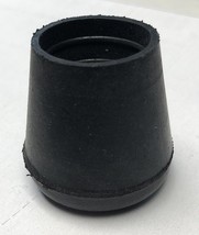 12 Rubber 7/8&#39;&#39; Black Chair Tips - £11.36 GBP