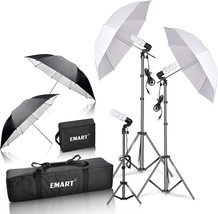 Emart Umbrella Photography Lighting Kit For Portrait Studio Video Recording, - £79.88 GBP