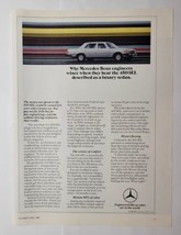 Mercedes Benz 450 SEL Luxury Sedan 1980 Single Page Magazine Ad - £7.89 GBP