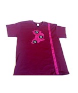 African Map Kente Ankara Print Quality Raspberry T-Shirt M, L  XL - Choose - £14.06 GBP