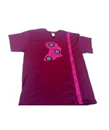 African Map Kente Ankara Print Quality Raspberry T-Shirt M, L  XL - Choose - $24.65 CAD