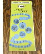 Vintage American express 1963 TWA inter lock escorted tours to Europe br... - €17,15 EUR