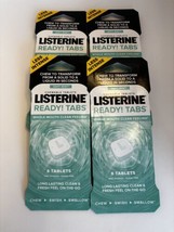 Lot Of 4 Listerine Ready Tabs Soft Mint Chewable Tablets 8 Tablets Each HTF - £18.68 GBP